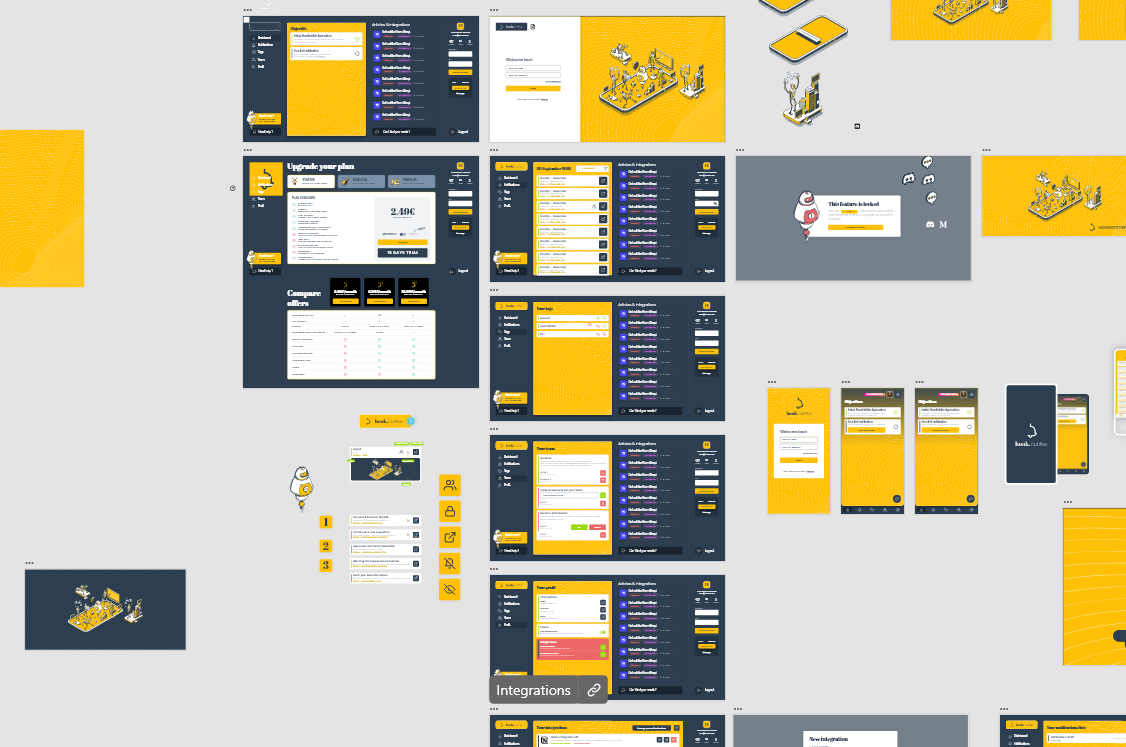 Some of our mockups from adobe XD
